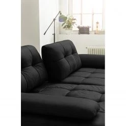 Fredriks Ecksofa Linville - Echtleder Poas: Schwarz - Breite: 258 cm - Longchair davorstehend links - Mit Kopfstütze 14 Fredriks Ecksofa Linville - Echtleder Poas: Schwarz - Breite: 258 cm - Longchair davorstehend links - Mit Kopfstütze -Wohnzimmermöbel boutique en ligne 1000225254 210505 11394500086 DETAILS P000000001000225254