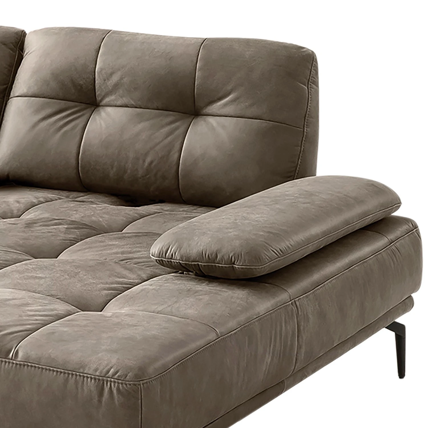 Fredriks Ecksofa Linville - Microfaser Torne: Havanna - Breite: 258 cm - Longchair davorstehend rechts - Ohne Kopfstütze 8 Fredriks Ecksofa Linville - Microfaser Torne: Havanna - Breite: 258 cm - Longchair davorstehend rechts - Ohne Kopfstütze – Bild 8