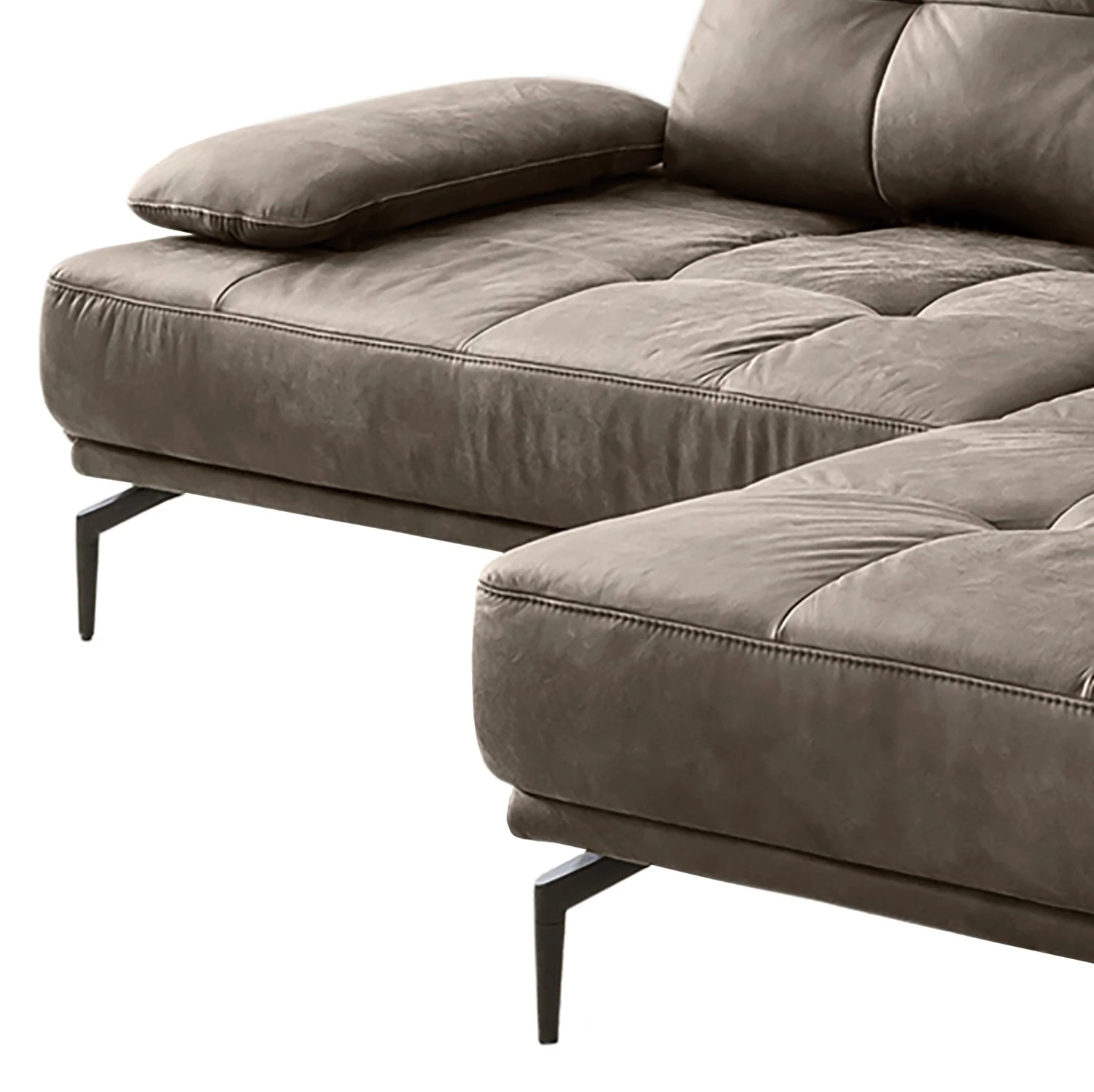 Fredriks Ecksofa Linville - Microfaser Torne: Havanna - Breite: 258 cm - Longchair davorstehend rechts - Ohne Kopfstütze 10 Fredriks Ecksofa Linville - Microfaser Torne: Havanna - Breite: 258 cm - Longchair davorstehend rechts - Ohne Kopfstütze – Bild 10