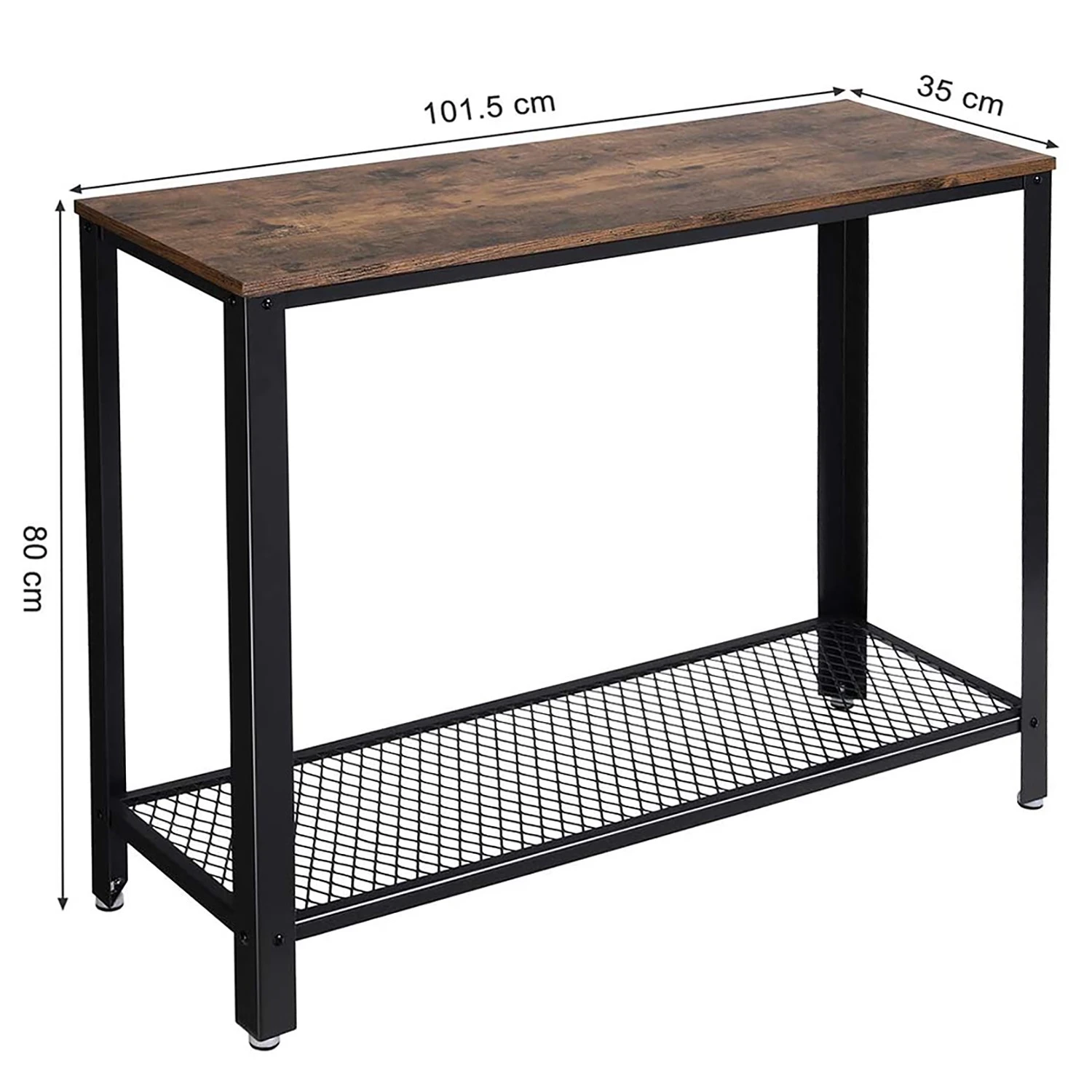 Red Living Konsolentisch Morristown I - Braun / Schwarz 7 Red Living Konsolentisch Morristown I - Braun / Schwarz – Bild 7