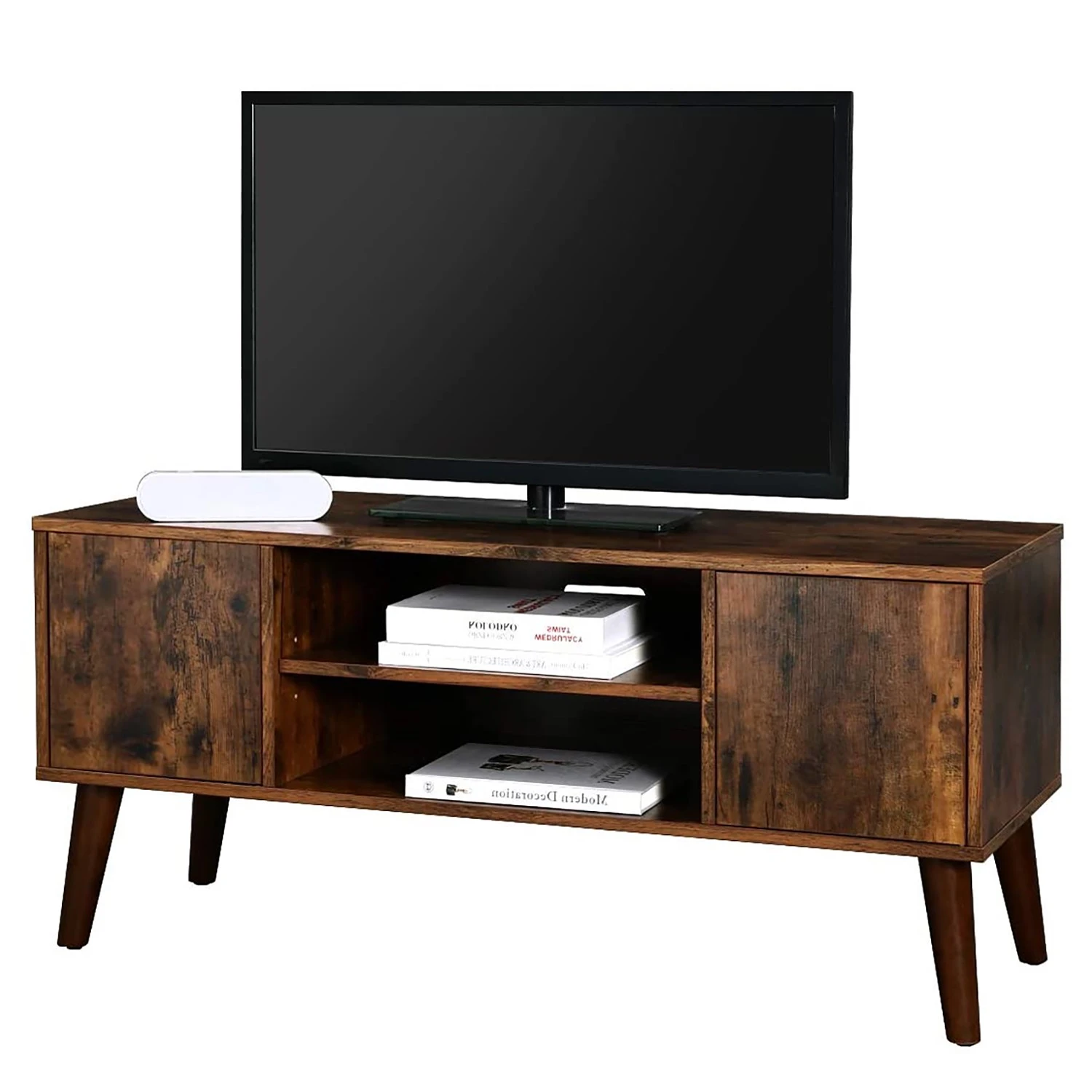 Red Living TV-Lowboard Hickling I - Braun / Gummibaum 1 Red Living TV-Lowboard Hickling I - Braun / Gummibaum