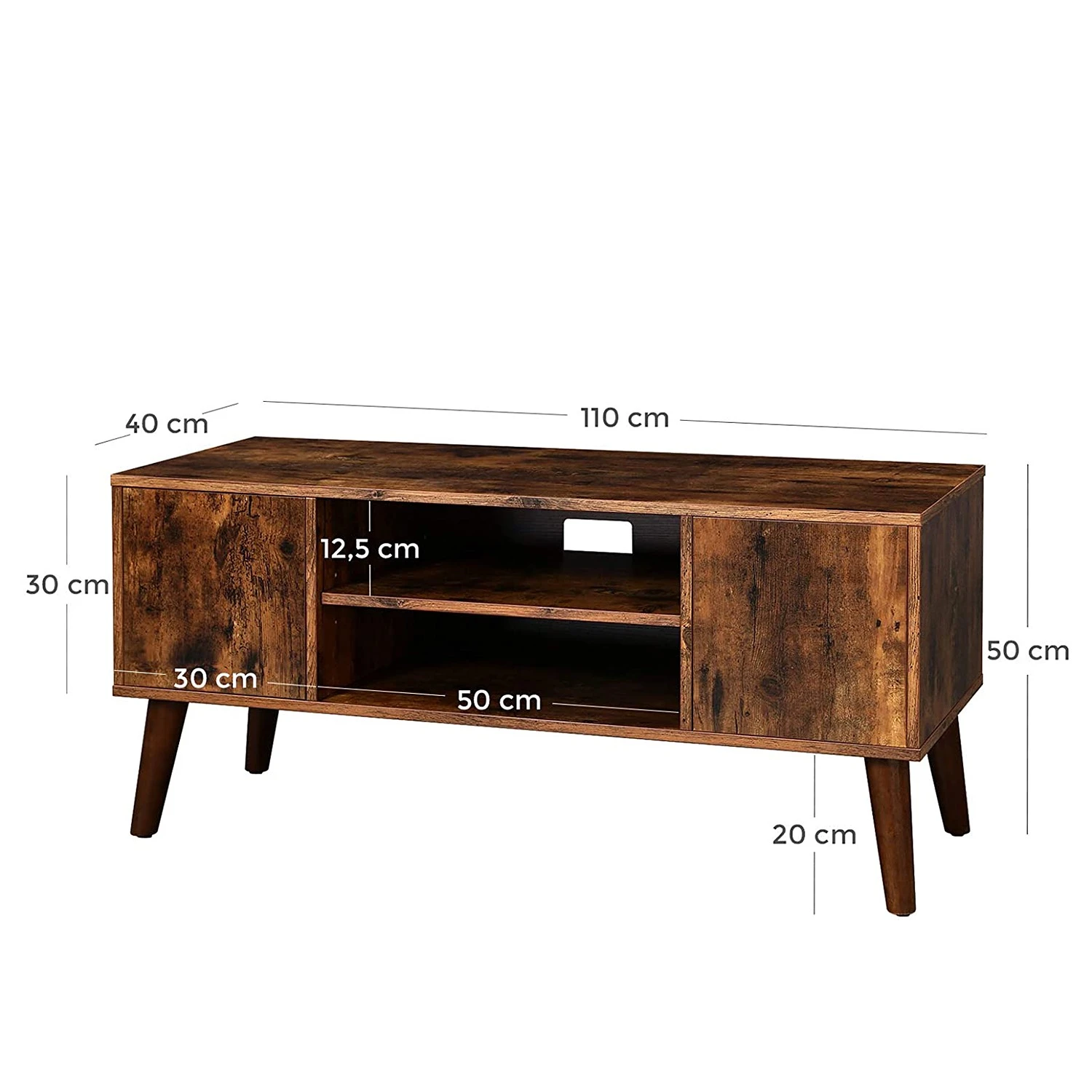 Red Living TV-Lowboard Hickling I - Braun / Gummibaum 7 Red Living TV-Lowboard Hickling I - Braun / Gummibaum – Bild 7