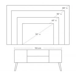 Red Living TV-Lowboard Hickling I - Braun / Gummibaum 15 Red Living TV-Lowboard Hickling I - Braun / Gummibaum -Wohnzimmermöbel boutique en ligne 1000225810 200914 06115600021 SKETCH DETAILS P000000001000225810 sketch