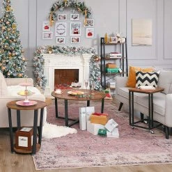 Red Living Beistelltisch Hexton - Braun / Schwarz 10 Red Living Beistelltisch Hexton - Braun / Schwarz -Wohnzimmermöbel boutique en ligne 1000225811 200914 06120200025 MOOD DETAILS P000000001000225811 mood