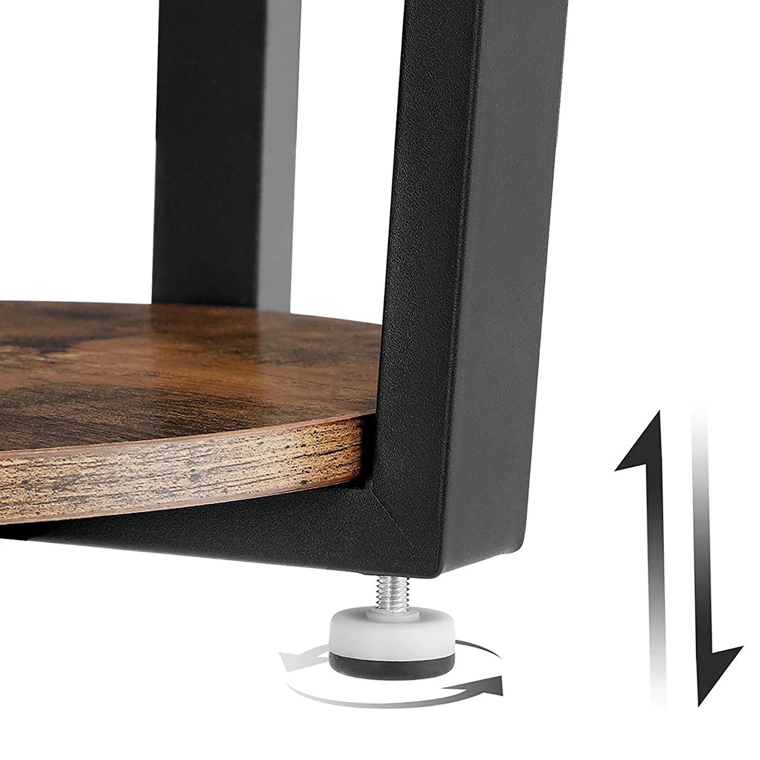 Red Living Beistelltisch Hexton - Braun / Schwarz 6 Red Living Beistelltisch Hexton - Braun / Schwarz – Bild 6