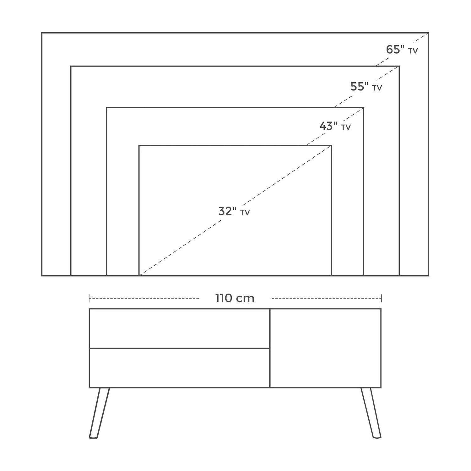 Red Living TV-Lowboard Hickling II - Braun / Gummibaum 7 Red Living TV-Lowboard Hickling II - Braun / Gummibaum – Bild 7