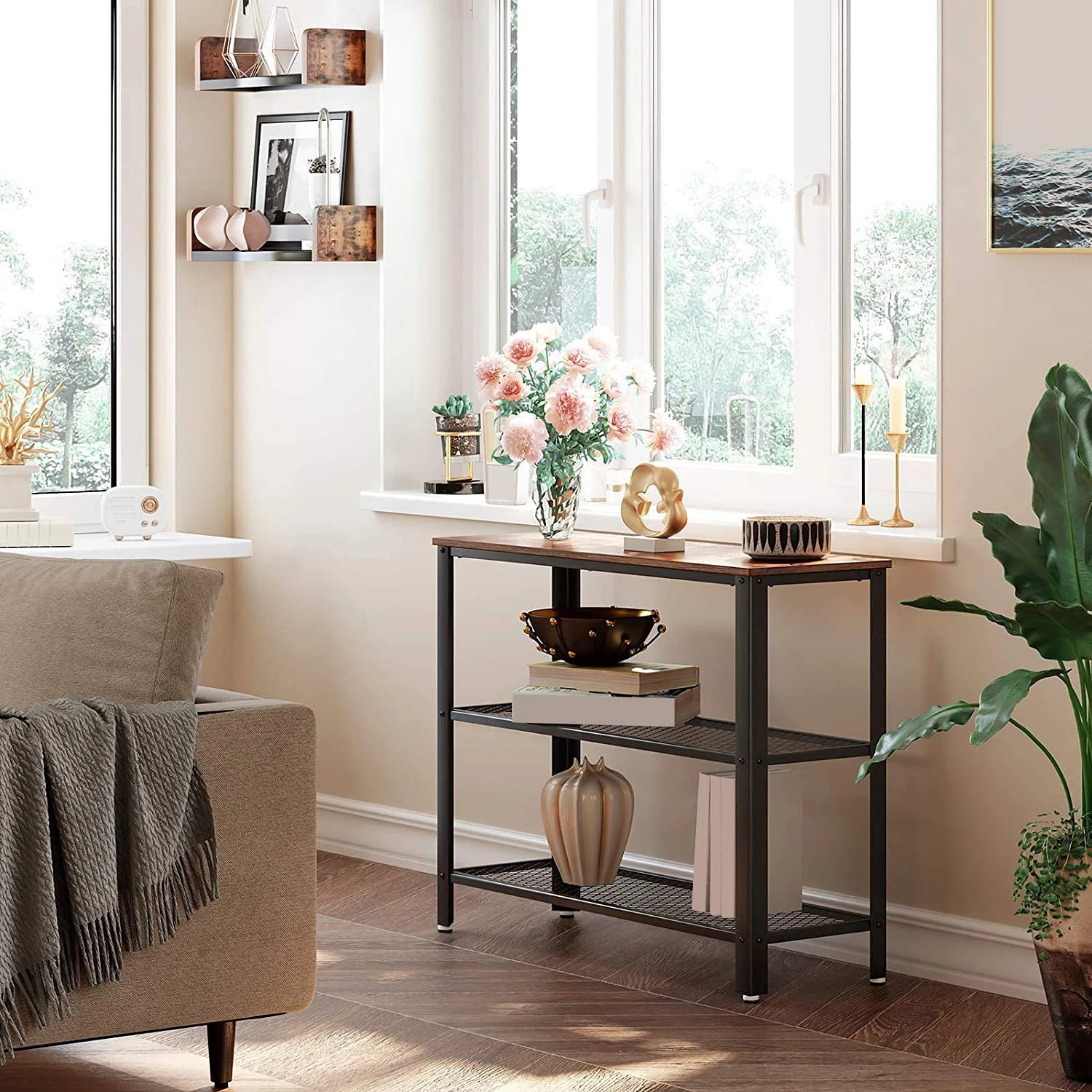 Red Living Konsolentisch Morristown II - Braun / Schwarz 2 Red Living Konsolentisch Morristown II - Braun / Schwarz – Bild 2