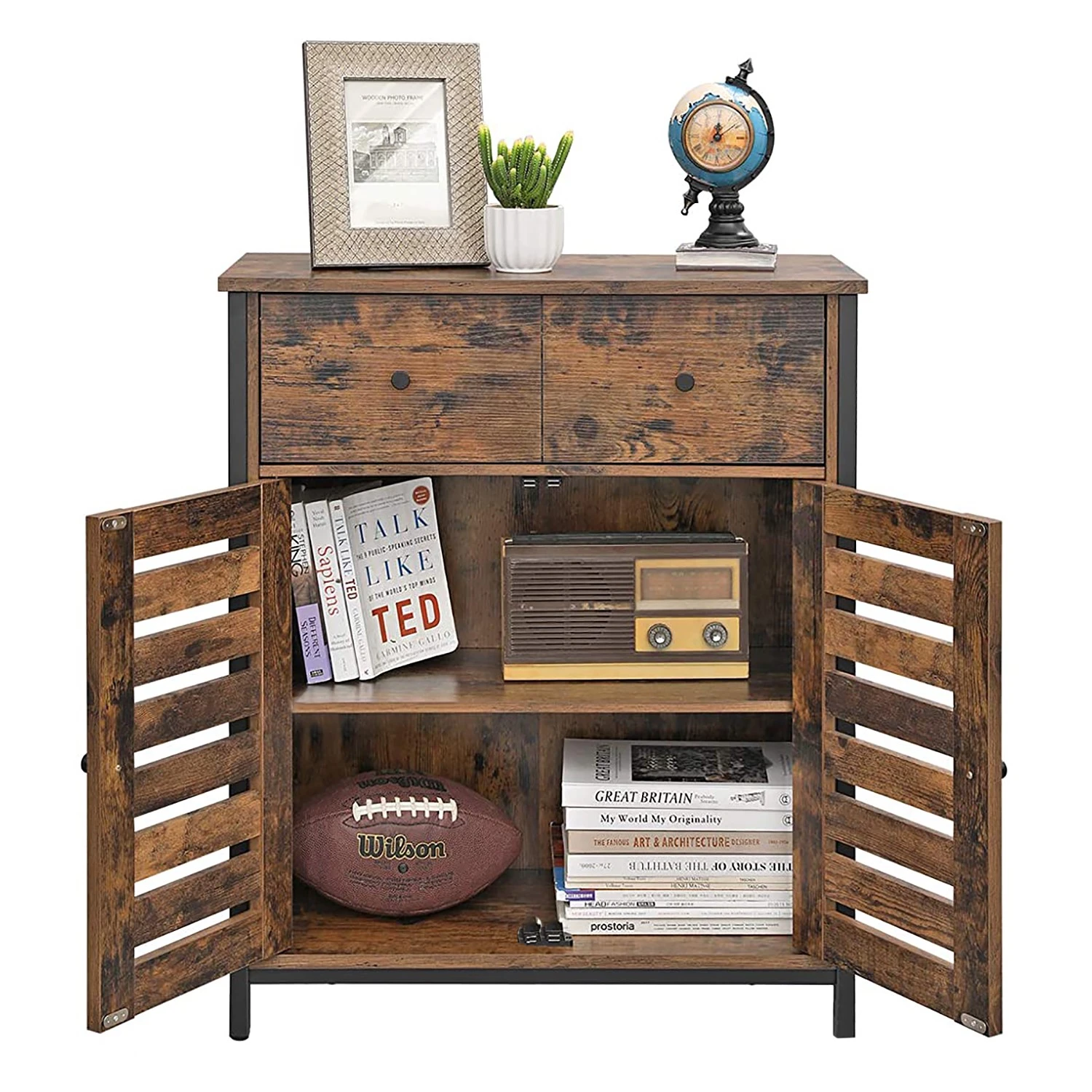 Red Living Kommode Condover III - Braun / Schwarz 4 Red Living Kommode Condover III - Braun / Schwarz – Bild 4