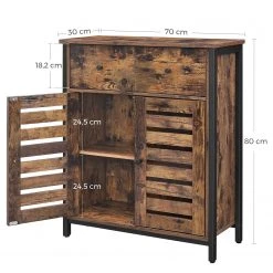 Red Living Kommode Condover III - Braun / Schwarz 11 Red Living Kommode Condover III - Braun / Schwarz -Wohnzimmermöbel boutique en ligne 1000225838 200914 06141800207 SKETCH DETAILS P000000001000225838 sketch