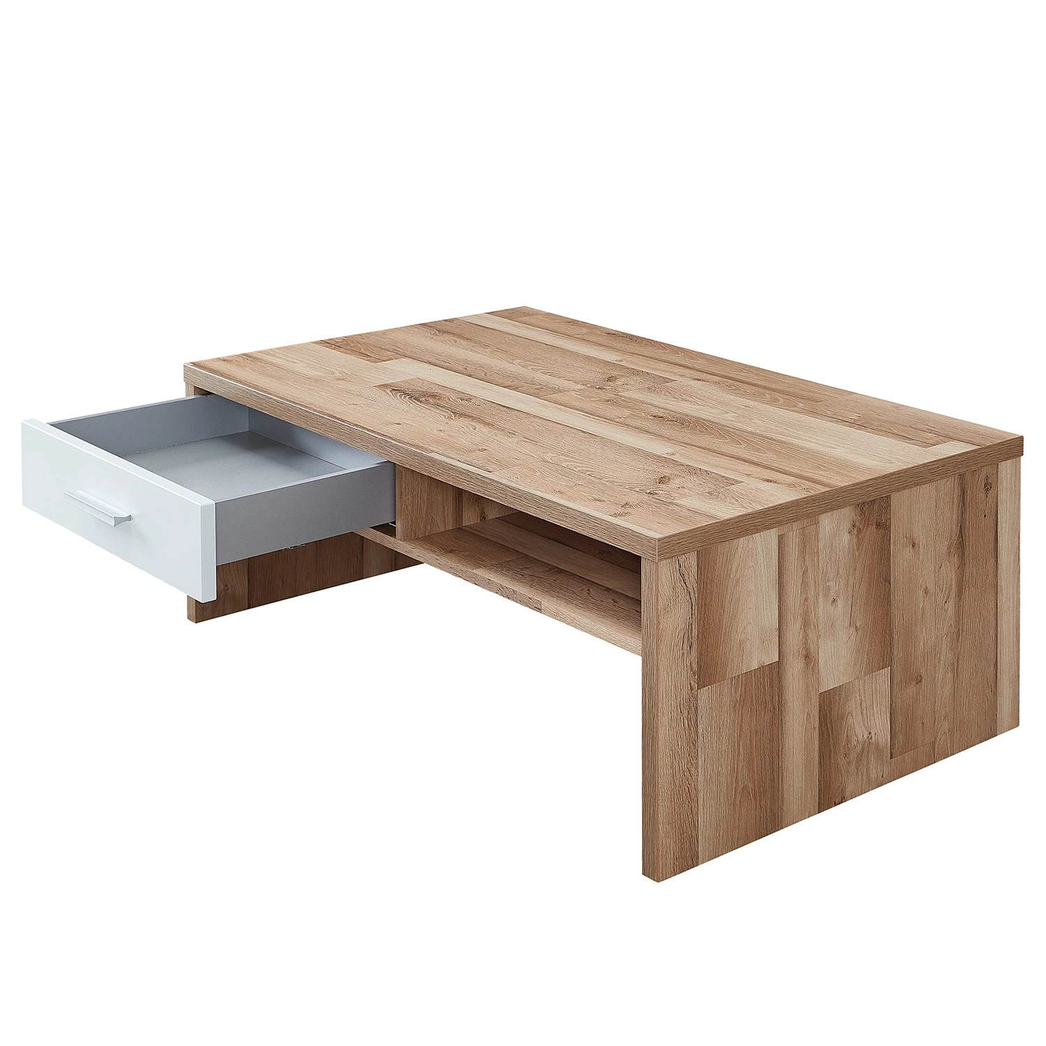 Loftscape Couchtisch Waverly - Weiß / Eiche Dekor 4 Loftscape Couchtisch Waverly - Weiß / Eiche Dekor – Bild 4