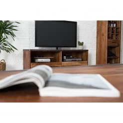 Ars manufacti TV-Lowboard Mackz I - Akazie massiv - Akazie Dunkel / Antik Schwarz -Wohnzimmermöbel boutique en ligne 1000226069 220126 155500000022 MOOD DETAILS P000000001000226069 mood