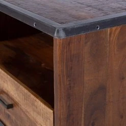 Ars manufacti TV-Lowboard Mackz I - Akazie massiv - Akazie Dunkel / Antik Schwarz -Wohnzimmermöbel boutique en ligne 1000226069 220126 15550100045 DETAILS P000000001000226069