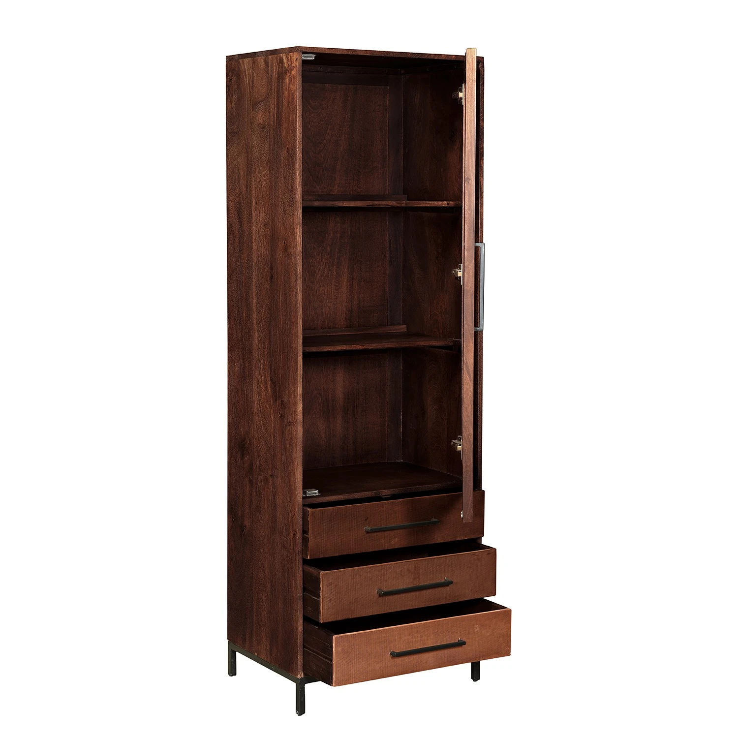 Ars manufacti Standvitrine Copp - Mango massiv / Metall - Kupfer / Mango Dunkel 4 Ars manufacti Standvitrine Copp - Mango massiv / Metall - Kupfer / Mango Dunkel – Bild 4