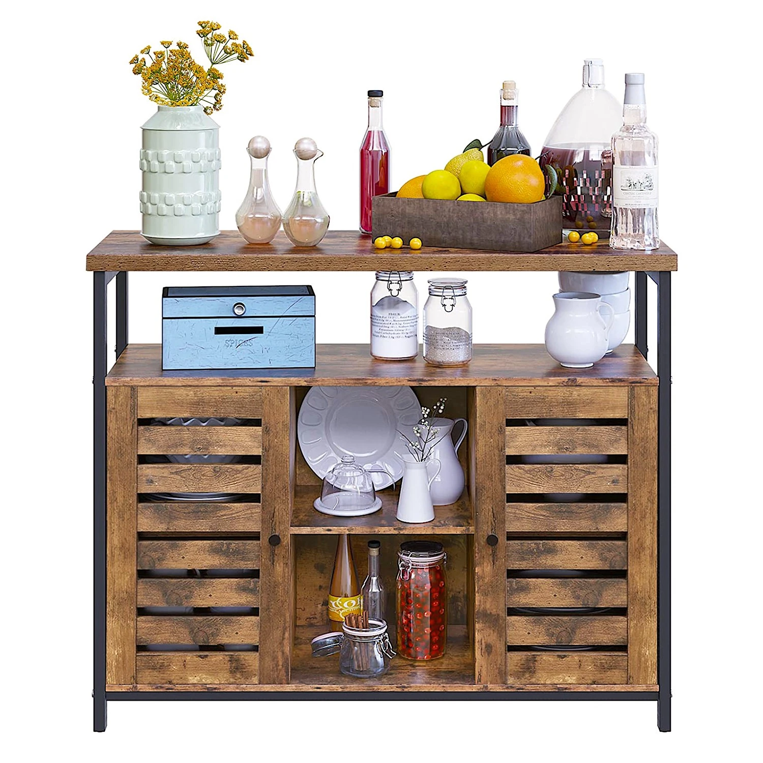 Red Living Kommode Condover VI - Braun / Schwarz 5 Red Living Kommode Condover VI - Braun / Schwarz – Bild 5