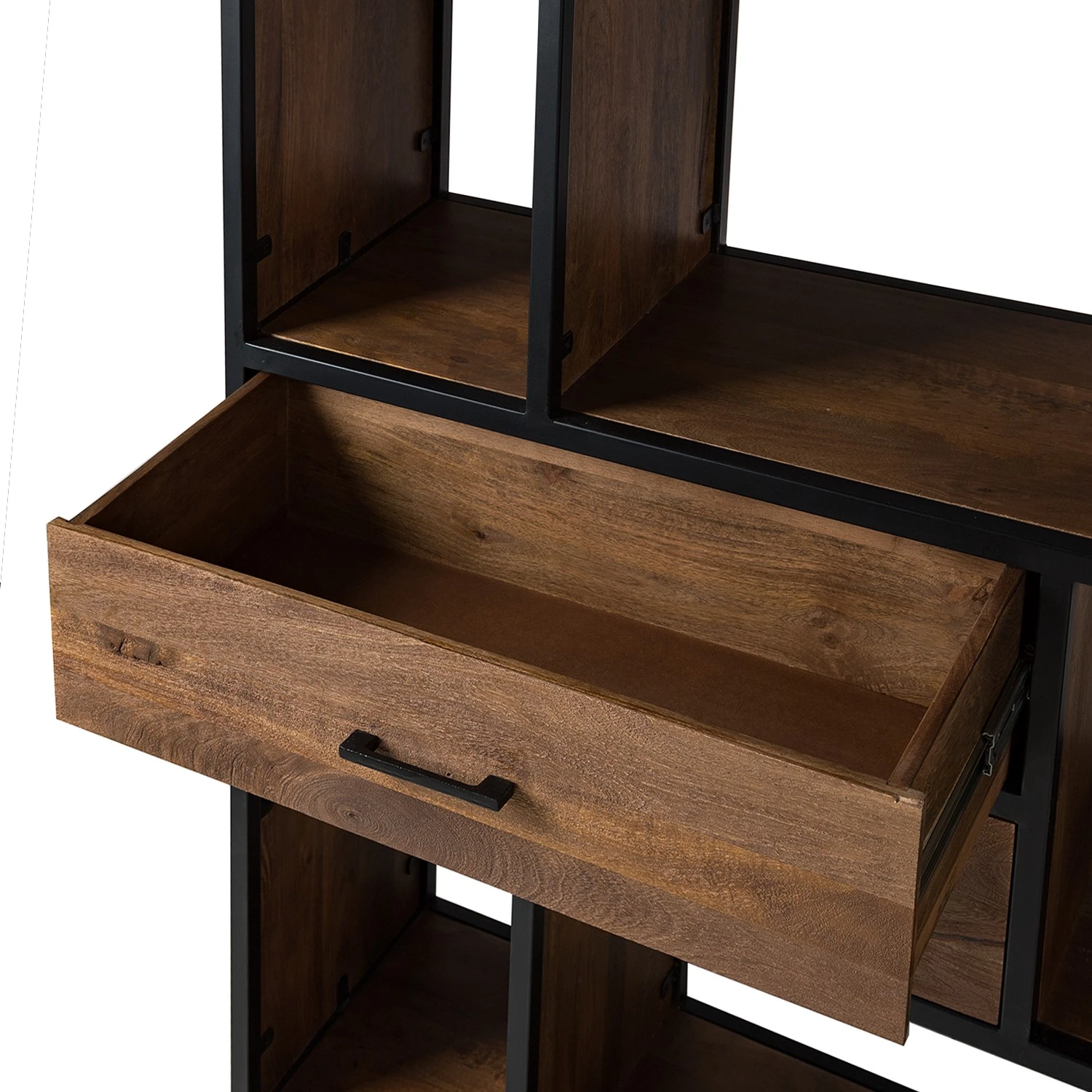 Ars manufacti Regal Moboki - Mango massiv / Metall - Mango Dunkel / Schwarz 15 Ars manufacti Regal Moboki - Mango massiv / Metall - Mango Dunkel / Schwarz – Bild 15