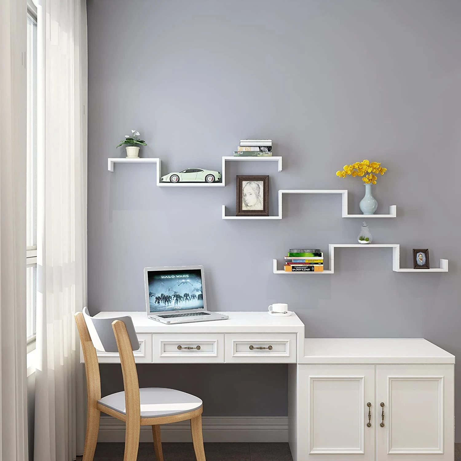 Loftscape Wandboard Cresson (3er-Set) - Weiß 3 Loftscape Wandboard Cresson (3er-Set) - Weiß – Bild 3