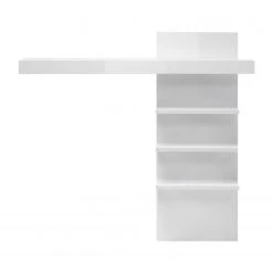 Loftscape Wohnwand Cape Ann II (2-teilig) - Hochglanz Weiß / Matt Weiß -Wohnzimmermöbel boutique en ligne 1000226256 200923 15540300090 DETAILS P000000001000226256