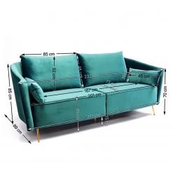 Kare Design Sofa Vegas Forever (3-Sitzer) - Webstoff 15 Kare Design Sofa Vegas Forever (3-Sitzer) - Webstoff -Wohnzimmermöbel boutique en ligne 1000226274 210210 15442100144 SKETCH DETAILS P000000001000226274 sketch