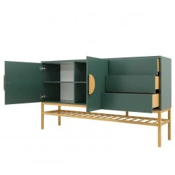 Tenzo Sideboard Scoop - Eiche teilmassiv - Dunkelgrün -Wohnzimmermöbel boutique en ligne 1000226392 201006 12073800131 DETAILS P000000001000226392