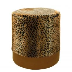 Apelt Pouf Leyla - Polyacryl / Polyester - Gelb / Braun