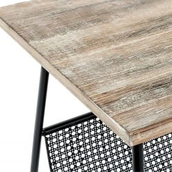 Red Living Beistelltisch Massillon - Echtholzfurnier / Metall - Schwarz -Wohnzimmermöbel boutique en ligne 1000227228 201006 13131300013 DETAILS P000000001000227228