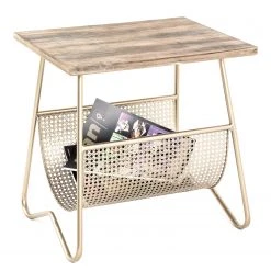 Red Living Beistelltisch Massillon - Echtholzfurnier / Metall - Gold -Wohnzimmermöbel boutique en ligne 1000227231 201006 13134200030 DETAILS P000000001000227231