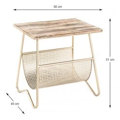 Red Living Beistelltisch Massillon - Echtholzfurnier / Metall - Gold -Wohnzimmermöbel boutique en ligne 1000227231 201006 13134400031 SKETCH DETAILS P000000001000227231 sketch