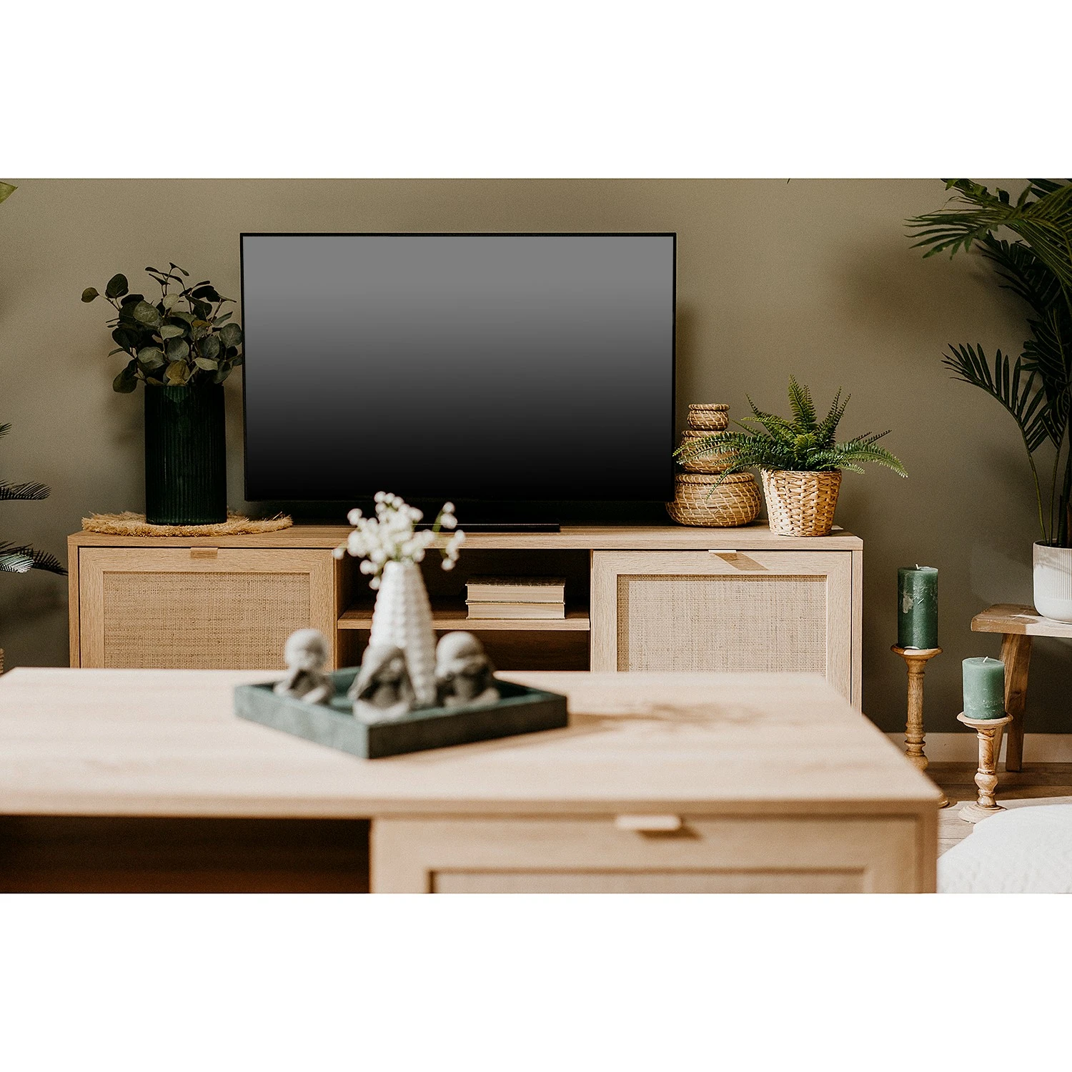 Naturoo TV-Lowboard Bouzy - Eiche Sonoma Dekor 2 Naturoo TV-Lowboard Bouzy - Eiche Sonoma Dekor – Bild 2