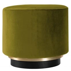 Loftscape Polsterhocker Redmond II - Samt Ravi: Avocado