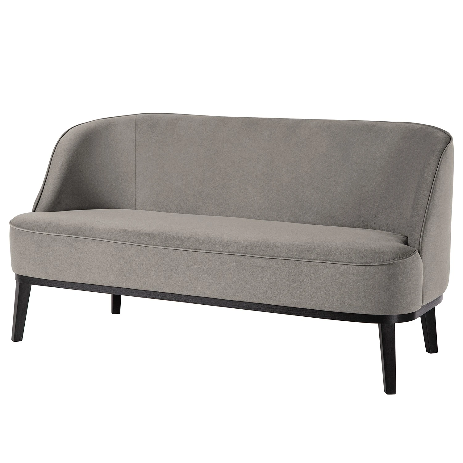 Ridgevalley Sofa Voiteur (2,5-Sitzer) - Microfaser Sela: Grau - Buche Dunkel 1 Ridgevalley Sofa Voiteur (2,5-Sitzer) - Microfaser Sela: Grau - Buche Dunkel