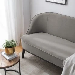 Ridgevalley Sofa Voiteur (2,5-Sitzer) - Microfaser Sela: Grau - Buche Dunkel 21 Ridgevalley Sofa Voiteur (2,5-Sitzer) - Microfaser Sela: Grau - Buche Dunkel -Wohnzimmermöbel boutique en ligne 1000227363 210426 16020300114 DETAILS P000000001000227363