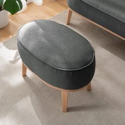 Ridgevalley Polsterhocker Voiteur - Webstoff Nere: Schwarz - Buche Hell -Wohnzimmermöbel boutique en ligne 1000227414 210426 16124100268 MOOD DETAILS P000000001000227414 mood