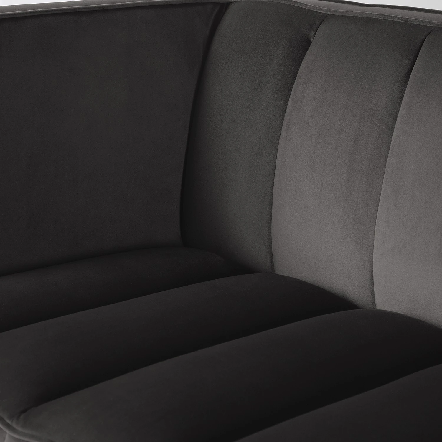 Red Living Sofa Suzy (2,5-Sitzer) - Samt Ravi: Grau 13 Red Living Sofa Suzy (2,5-Sitzer) - Samt Ravi: Grau – Bild 13