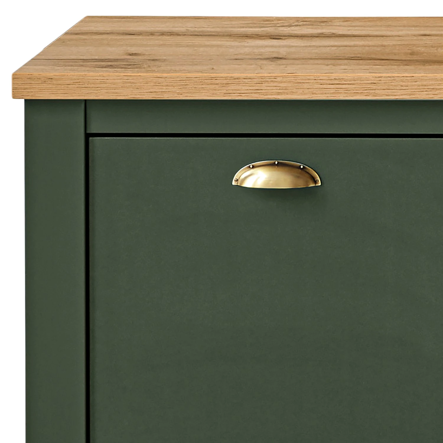 Norrwood TV-Lowboard Cardet - Moosgrün / Eiche Wotan Dekor 8 Norrwood TV-Lowboard Cardet - Moosgrün / Eiche Wotan Dekor – Bild 8