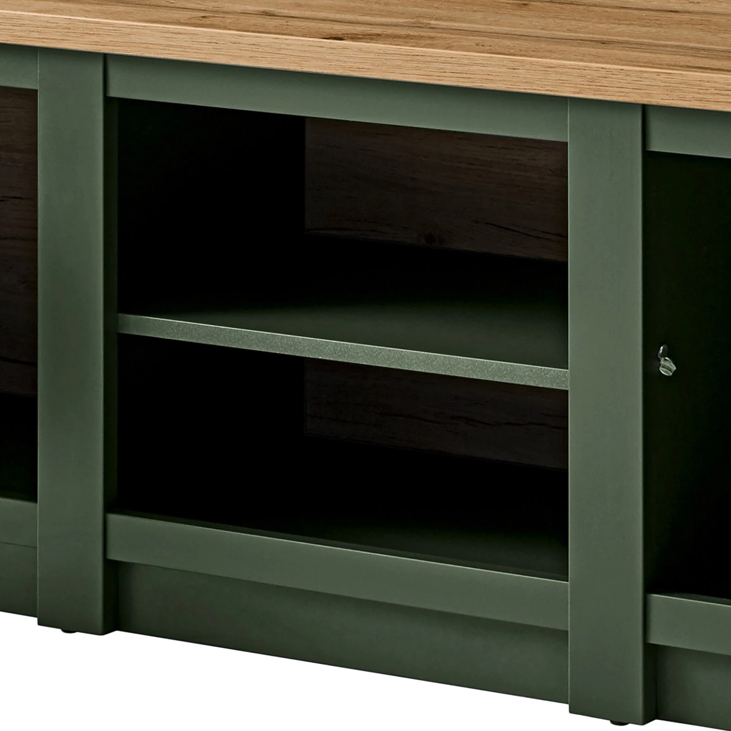 Norrwood Wohnwand Cardet (4-teilig) - Moosgrün / Eiche Wotan Dekor 16 Norrwood Wohnwand Cardet (4-teilig) - Moosgrün / Eiche Wotan Dekor – Bild 16