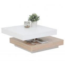 Loftscape Couchtisch Dyan - Weiß / Eiche Sonoma Dekor -Wohnzimmermöbel boutique en ligne 1000227862 201016 14034100032 DETAILS P000000001000227862