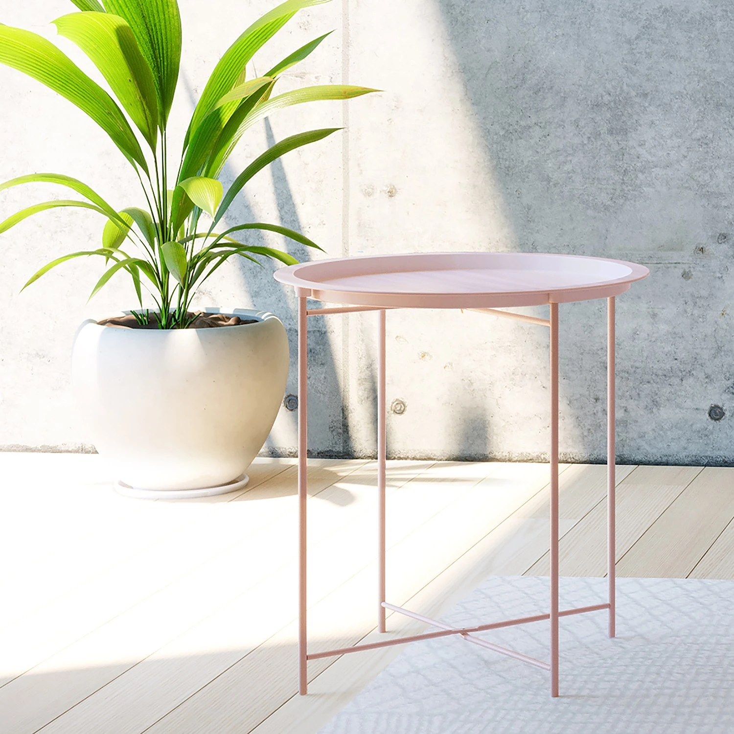 Loftscape Beistelltisch Maxwelton - Metall - Rosa 2 Loftscape Beistelltisch Maxwelton - Metall - Rosa – Bild 2