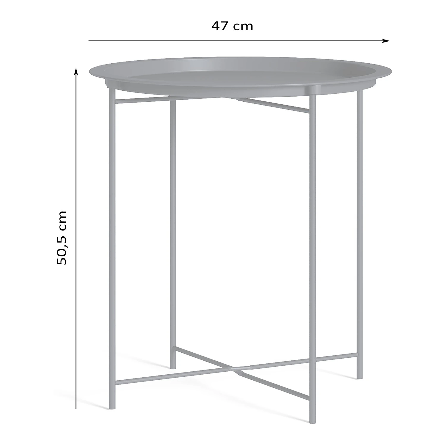 Loftscape Beistelltisch Maxwelton - Metall - Rosa 6 Loftscape Beistelltisch Maxwelton - Metall - Rosa – Bild 6