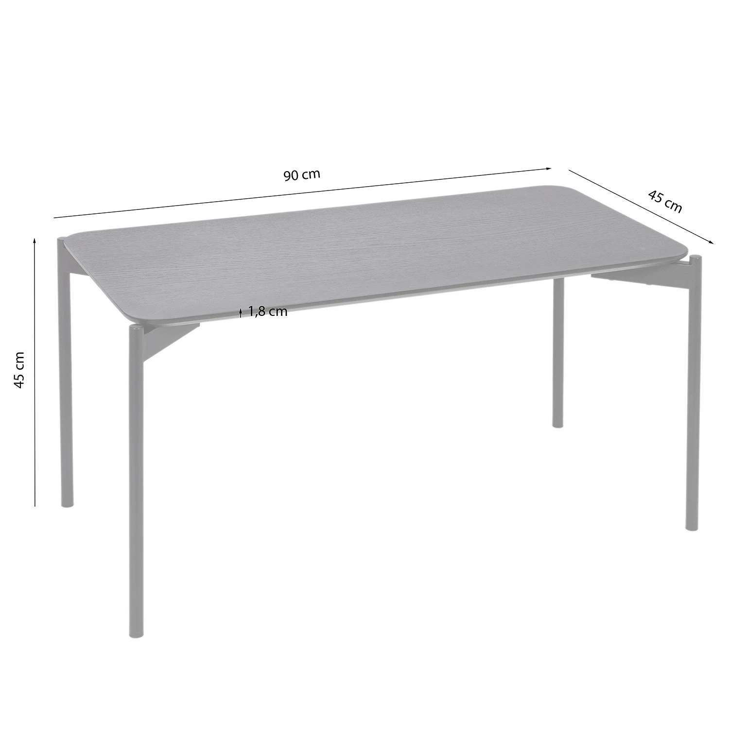 Red Living Couchtisch Oakton - Echtholzfurnier / Metall - Eiche 9 Red Living Couchtisch Oakton - Echtholzfurnier / Metall - Eiche – Bild 9