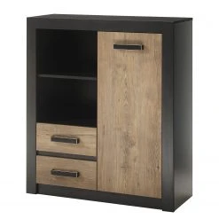 Red Living Kommode Bozel - Kastanie Dekor / Grau