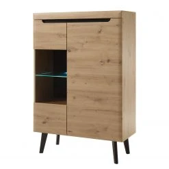 Loftscape Highboard Tornac I - Eiche Artisan Dekor / Schwarz