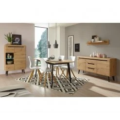 Loftscape Highboard Tornac I - Eiche Artisan Dekor / Schwarz -Wohnzimmermöbel boutique en ligne 1000228630 201028 06302700021 MOOD DETAILS P000000001000228630 mood