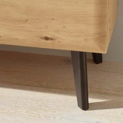 Loftscape Standvitrine Tornac - Eiche Artisan Dekor / Schwarz -Wohnzimmermöbel boutique en ligne 1000228642 201028 06325400073 DETAILS P000000001000228642