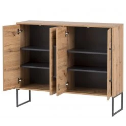 Schildmeyer Kommode Limmo I - Eiche Landhaus Dekor / Schwarz 8 Schildmeyer Kommode Limmo I - Eiche Landhaus Dekor / Schwarz -Wohnzimmermöbel boutique en ligne 1000228654 201022 14493200028 DETAILS P000000001000228654