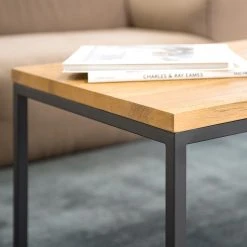 Studio Copenhagen Couchtisch Flox (2er-Set) - Echtholzfurnier / Metall - Eiche / Schwarz -Wohnzimmermöbel boutique en ligne 1000229514 211020 14143800045 DETAILS P000000001000229514