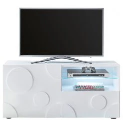 Loftscape TV-Lowboard Roubia I - Hochglanz Weiß