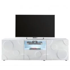 Loftscape TV-Lowboard Roubia II - Hochglanz Weiß