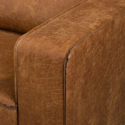 Norrwood Ecksofa MAISON 1-Sitzer mit Longchair - Mischgewebe Xia: Cognac - Breite: 150 cm - Longchair davorstehend links -Wohnzimmermöbel boutique en ligne 1000230440 210205 13453200107 DETAILS P000000001000230440