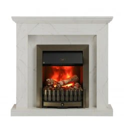 Loftscape Elektrokamin Boyne - Marmor Weiß Dekor -Wohnzimmermöbel boutique en ligne 1000230615 201113 12533200059 DETAILS P000000001000230615