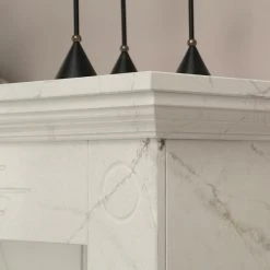 Loftscape Elektrokamin Boyne - Marmor Weiß Dekor -Wohnzimmermöbel boutique en ligne 1000230615 201113 12533500062 DETAILS P000000001000230615